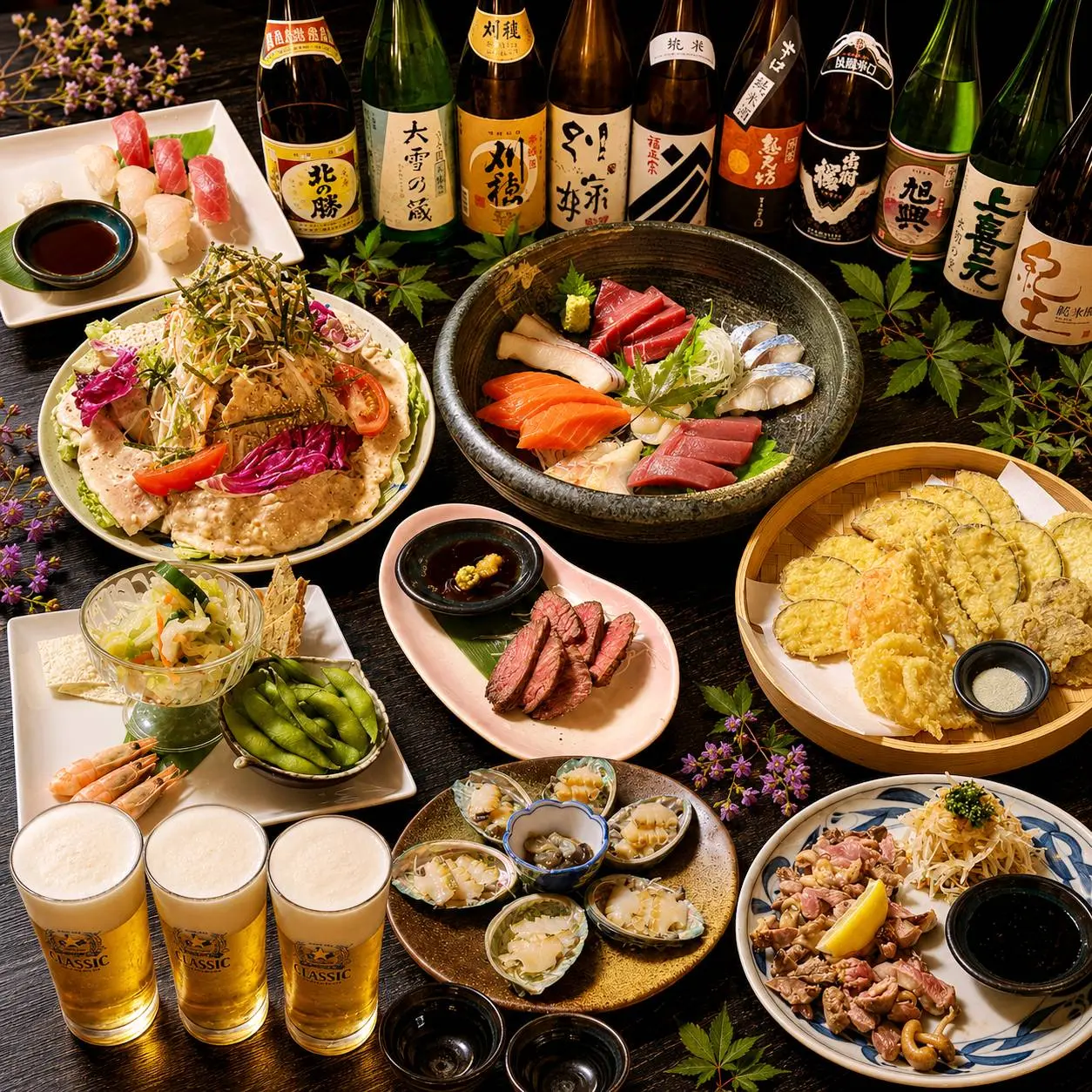 全10品特選和食コースの料理