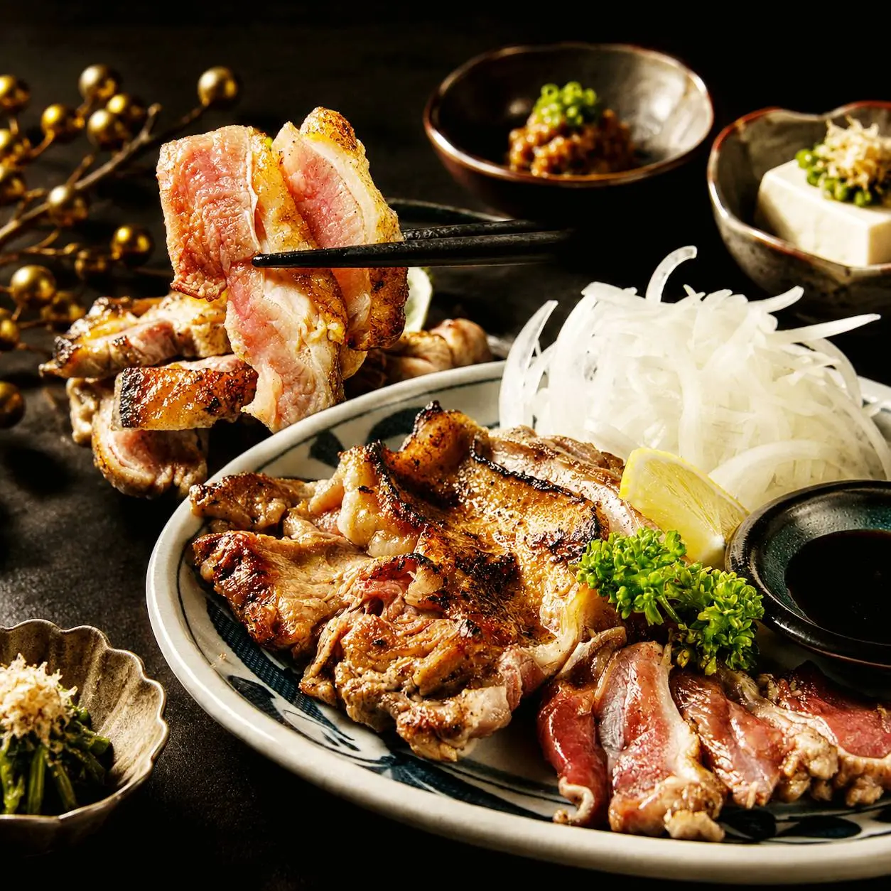名物 薩摩地鶏のタタキ